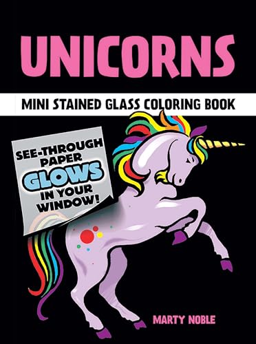 9780486409702: Unicorns Mini Stained Glass Coloring Book (Dover Little Activity Books: Fantasy)