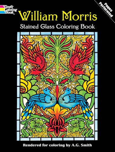 9780486410425: William Morris Stained Glass Coloring Book (Dover Design Coloring Books)