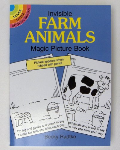 9780486412894: Invisible Farm Animals Magic Pictur (Dover Little Activity Books)