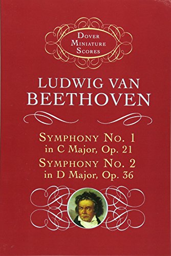 9780486413990: Beethoven: symphony no.1 and no.2 (dover miniature score)