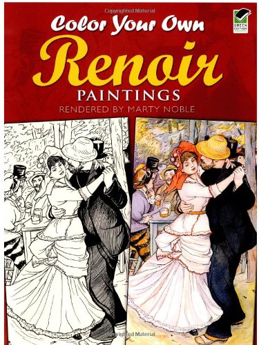 Imagen de archivo de Color Your Own Renoir Paintings (Dover Art Coloring Book) a la venta por BooksRun