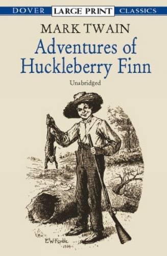 Stock image for Adventures of Huckleberry Finn (Dover Large Print Classics) for sale by More Than Words