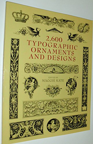 Imagen de archivo de 2600 Typographic Ornaments and Designs a la venta por BooksRun
