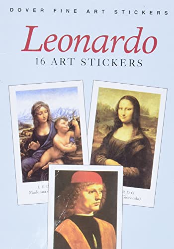 Imagen de archivo de Leonardo: 16 Art Stickers (Dover Art Stickers) a la venta por Goodwill Southern California