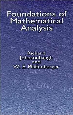 Beispielbild fr Foundations of Mathematical Analysis zum Verkauf von ThriftBooks-Atlanta