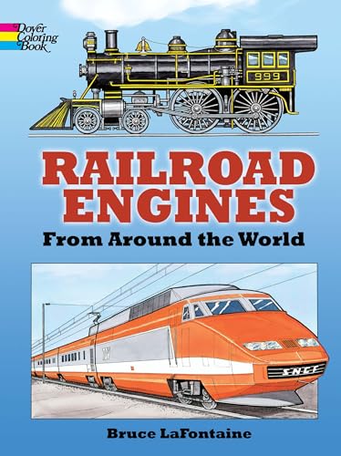 Imagen de archivo de Railroad Engines from Around the World Coloring Book (Dover History Coloring Book) a la venta por Fallen Leaf Books