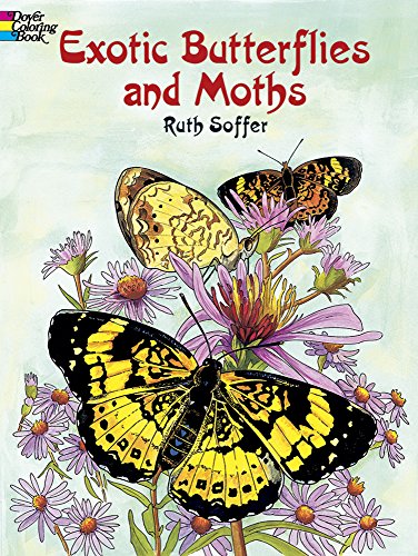 Exotic Butterflies and Moths (Dover Nature Coloring Book)