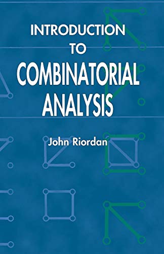 Beispielbild fr Introduction to Combinatorial Analysis zum Verkauf von Blackwell's