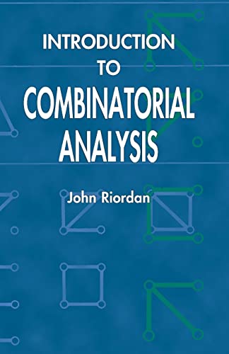 9780486425368: Introduction to Combinatorial Analysis (Dover Books on Mathematics)