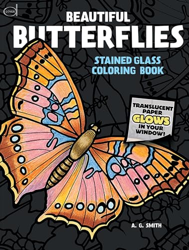 Stock image for Beautiful Butterflies Stained Glass Coloring Book for sale by Your Online Bookstore