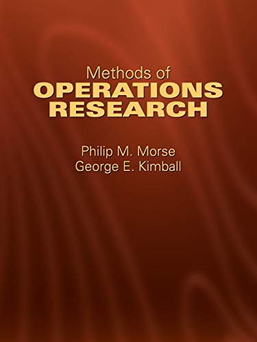 Stock image for Methods of Operations Research (Dover Books on Computer Science) for sale by Zubal-Books, Since 1961