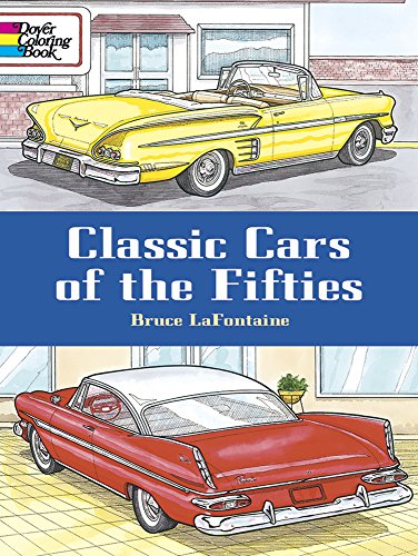 9780486433264: Classic Cars of the Fifties (Dover History Coloring Book)