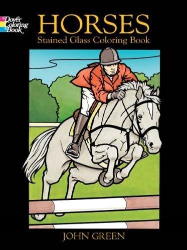 Imagen de archivo de Horses Stained Glass Coloring Book a la venta por ThriftBooks-Dallas