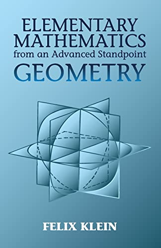 Stock image for Elementary Mathematics from an Advanced Standpoint: Geometry for sale by Zoom Books Company