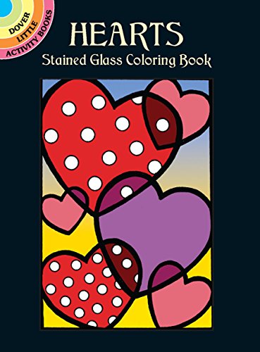 9780486438443: Hearts: Stained Glass Coloring Book