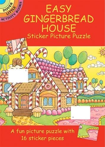Stock image for Easy Gingerbread House Sticker Picture Puzzle (Dover Little Activity Books) for sale by Your Online Bookstore