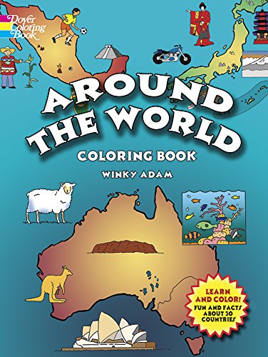 Imagen de archivo de Around the World Coloring Book (Dover World History Coloring Books) a la venta por Your Online Bookstore