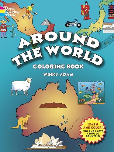 9780486439839: Around the World Coloring Book (Dover History Coloring Book)