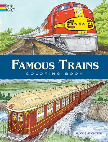 9780486440095: Famous Trains Coloring Book (Dover Planes Trains Automobiles Coloring)