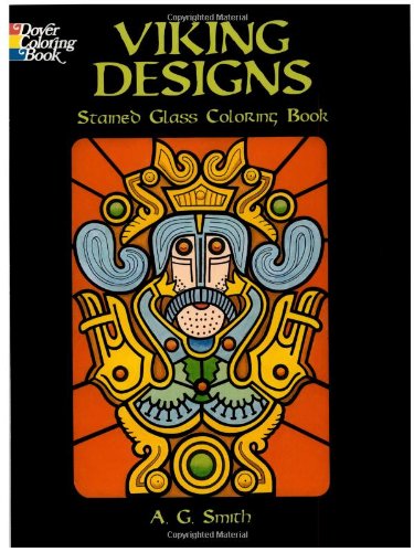 9780486440705: Viking Designs Stained Glass Coloring Book