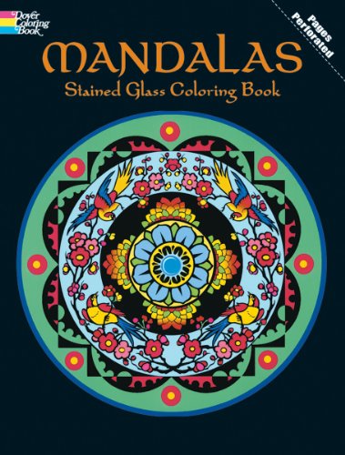 9780486441351: Mandalas Stained Glass Coloring Book (Dover Design Stained Glass Coloring Book)