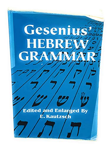 Beispielbild fr Gesenius' Hebrew Grammar (Dover Language Guides) zum Verkauf von BooksRun