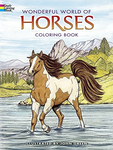 9780486444659: Wonderful World of Horses Coloring Book