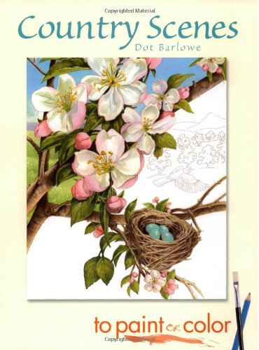 Imagen de archivo de Country Scenes to Paint or Color (Dover Art Coloring Book) a la venta por BooksRun