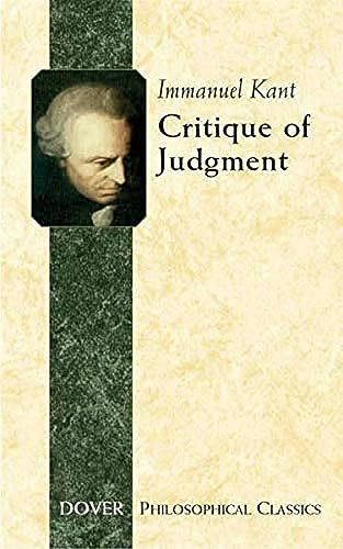 9780486445434: Critique of Judgement (Dover Philosophical Classics)
