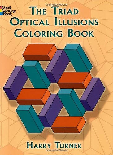 Stock image for The Triad Optical Illusions Coloring Book (Dover Design Coloring Books) for sale by Demetres C Evans