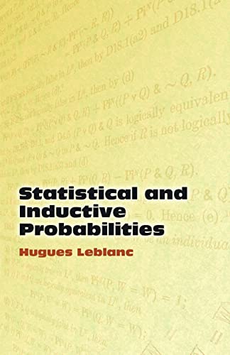 Statistical and Inductive Probabilities (Dover Books on Mathematics) - LeBlanc, Hugues