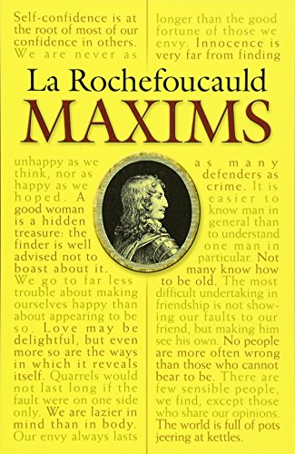 Stock image for La Rochefoucauld Maxims (Dover Books on Literature & Drama) for sale by BookEnds Bookstore & Curiosities