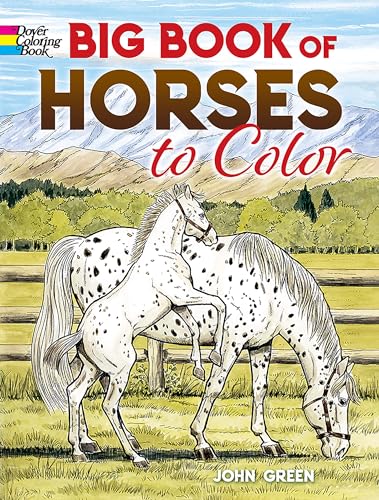 Imagen de archivo de Big Book of Horses to Color (Dover Nature Coloring Book) a la venta por PlumCircle