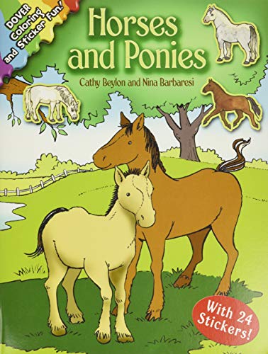 Beispielbild fr Horses and Ponies : Coloring and Sticker Fun zum Verkauf von Better World Books