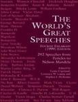 Stock image for The Worlds Great Speeches for sale by dsmbooks