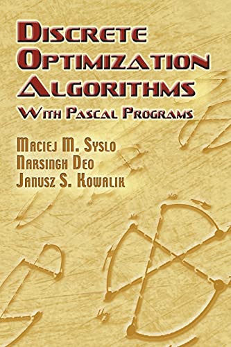 Imagen de archivo de Discrete Optimization Algorithms: with Pascal Programs (Dover Books on Computer Science) a la venta por HPB-Red