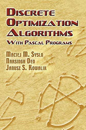 Stock image for Discrete Optimization Algorithms: with Pascal Programs (Dover Books on Computer Science) for sale by HPB Inc.