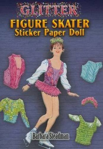 9780486456676: Glitter Figure Skater Sticker Paper Doll