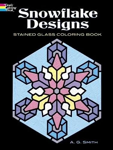 Imagen de archivo de Snowflake Designs Stained Glass Coloring Book (Dover Design Stained Glass Coloring Book) a la venta por Bahamut Media