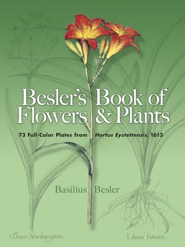 Imagen de archivo de Besler's Book of Flowers & Plants: 73 Full-color Plates from "Hortus Eystettensis, 1613 a la venta por Revaluation Books