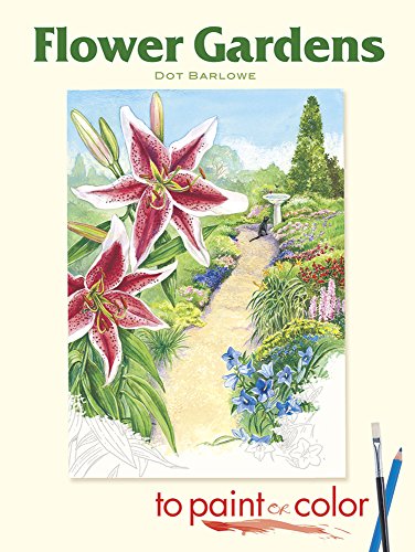 Beispielbild fr Flower Gardens to Paint or Color (Dover Art Coloring Book) zum Verkauf von SecondSale