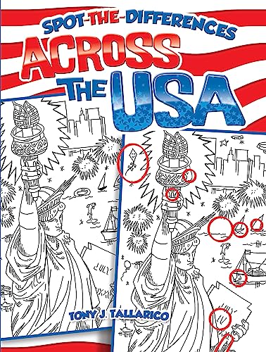 Beispielbild fr Spot-the-Differences Across the USA (Dover Kids Activity Books: U.S.A.) zum Verkauf von Once Upon A Time Books