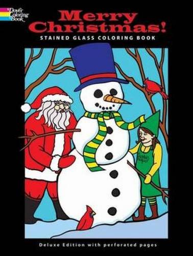 Imagen de archivo de Merry Christmas! Stained Glass Coloring Book a la venta por ThriftBooks-Dallas