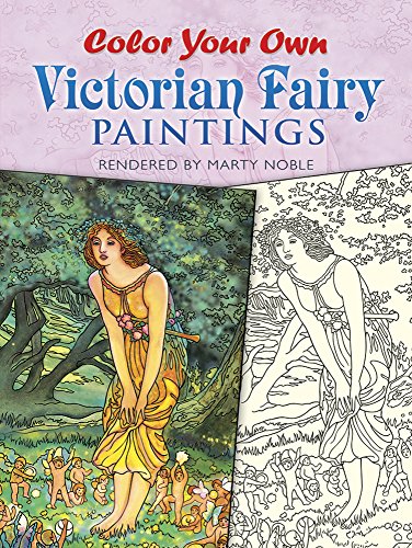 Imagen de archivo de Color Your Own Victorian Fairy Paintings (Dover Art Coloring Book) a la venta por AwesomeBooks