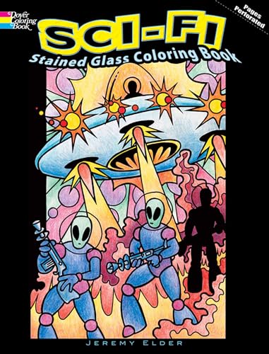 9780486471518: Sci-Fi Stained Glass Coloring Book