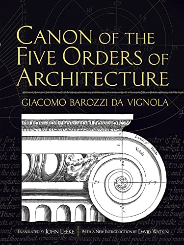 9780486472621: Canon of the Five Orders of Architecture (Dover Architecture)