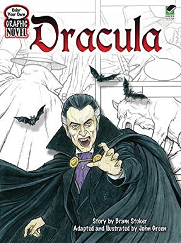 Stock image for Color Your Own Graphic Novel DRACULA (Dover Classic Stories Coloring Book) for sale by HPB-Emerald