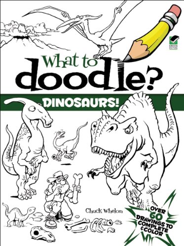 9780486475141: What to Doodle? Dinosaurs!
