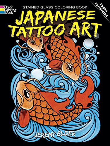 Stock image for Japanese Tattoo Art Stained Glass Coloring Book for sale by Better World Books: West