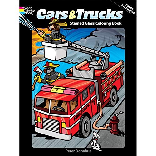 Cars and Trucks Stained Glass Coloring Book (Dover Stained Glass Coloring Book) (9780486477060) by Donahue, Peter